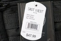 East West USA Black Tactical Shoulder Sling Trail Walker Utility Bag