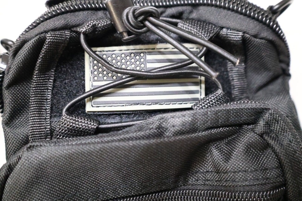 East West USA Black Tactical Shoulder Sling Trail Walker Utility Bag