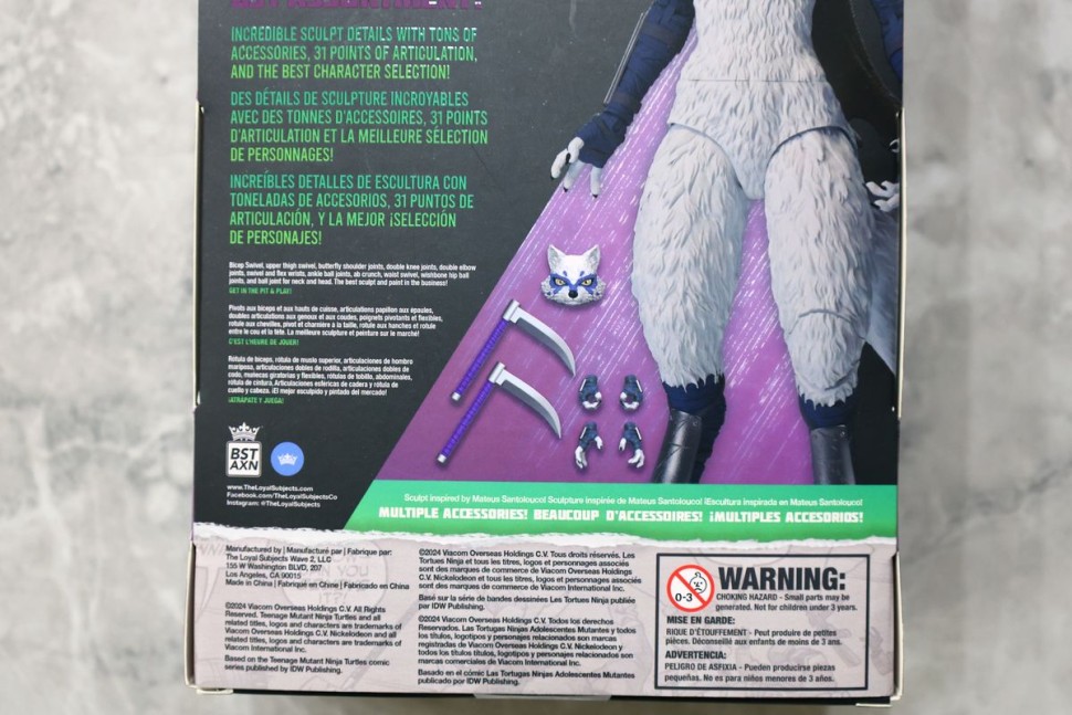 TMNT BST AXN IDW Alopex 5" Action Figure 2024 The Loyal Subjects