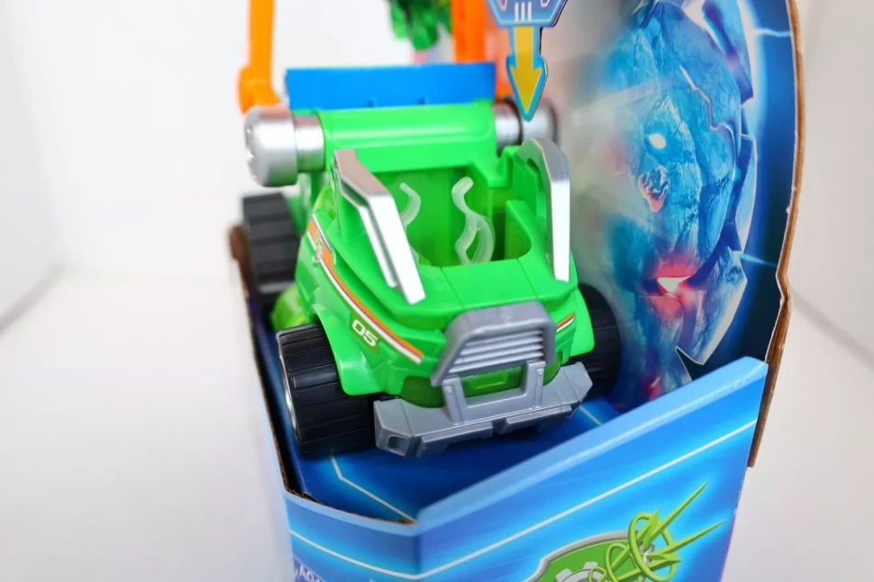 Rocky Paw Patrol The Mighty Movie Figure & Recycler Truck with Lights Sounds