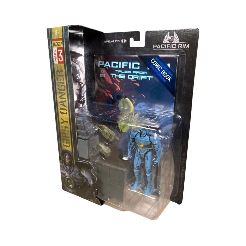 Pacific Rim Gipsy Danger (Jaeger) McFarlane 4" Figure Playset & Comic New Sealed