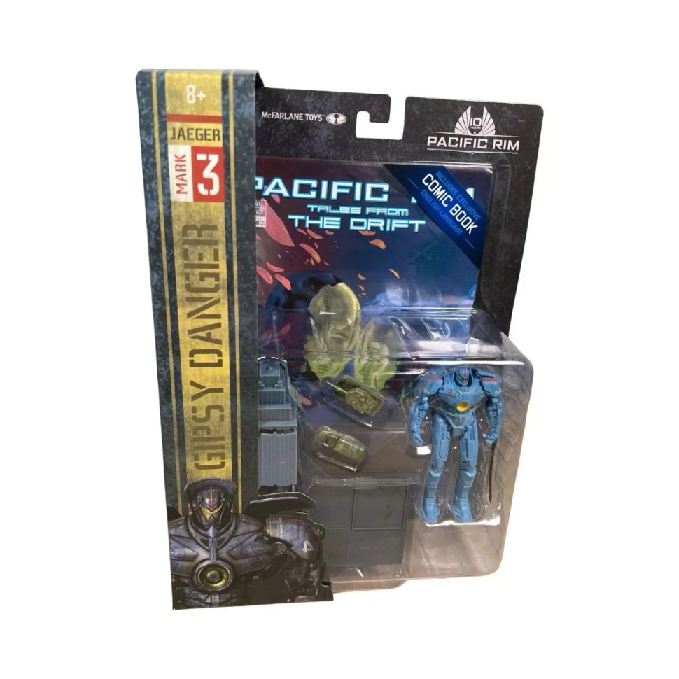 Pacific Rim Gipsy Danger (Jaeger) McFarlane 4" Figure Playset & Comic New Sealed