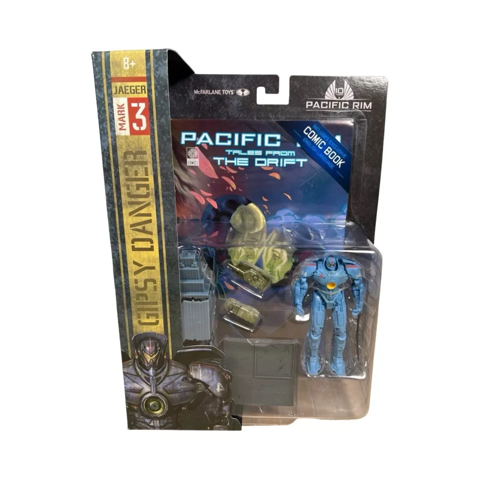 Pacific Rim Gipsy Danger (Jaeger) McFarlane 4" Figure Playset & Comic New Sealed