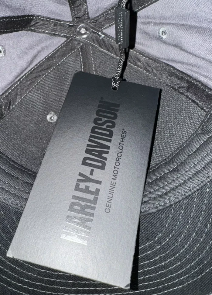 Harley-Davidson Bar & Shield Baseball Fitted Hat Cap Size 7 1/4 Grey