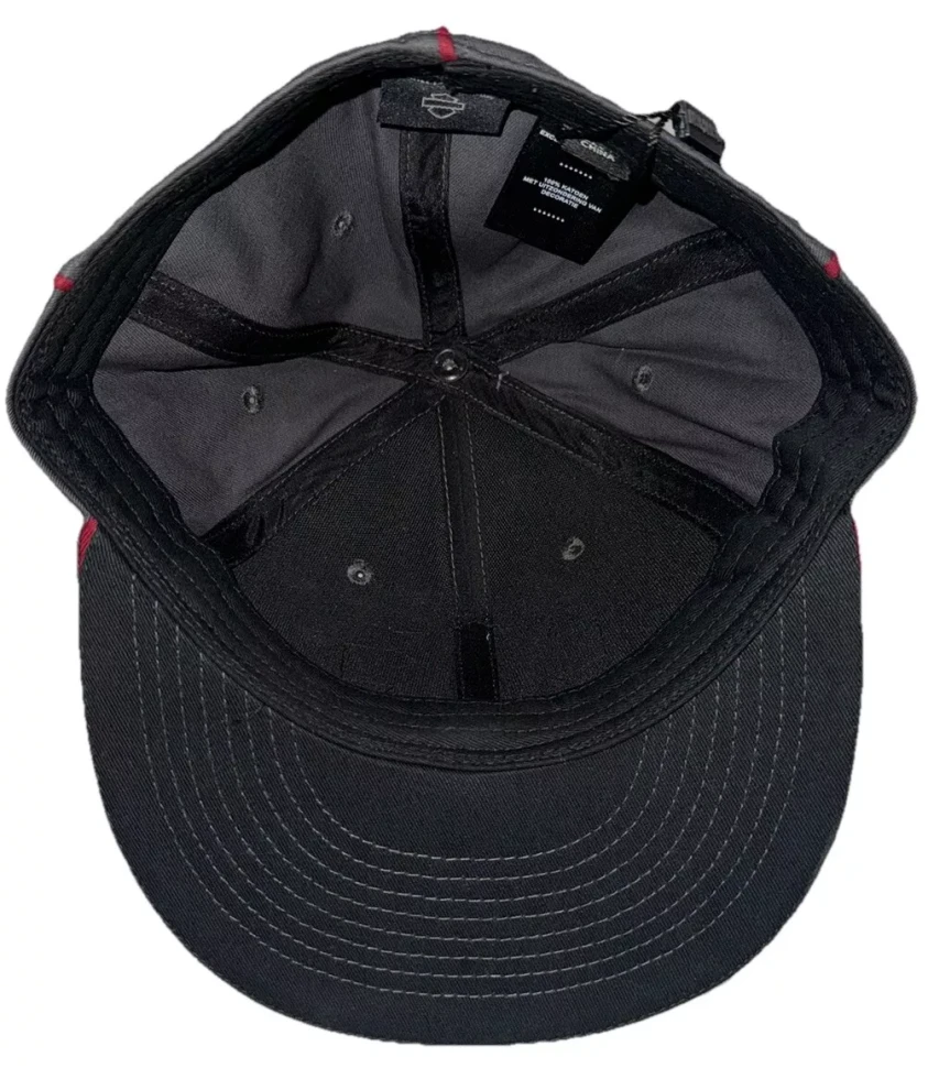 Harley-Davidson Bar & Shield Baseball Fitted Hat Cap Size 7 1/4 Grey