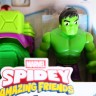 Marvel Spidey And His Amazing Friends HULK Figure & HULK SMASH TRUCK Toy Set