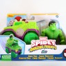 Marvel Spidey And His Amazing Friends HULK Figure & HULK SMASH TRUCK Toy Set