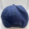 MAD ENGINE NASA Hat Cap Adjustable Navy Blue Embroidered Leaves Greek Cotton