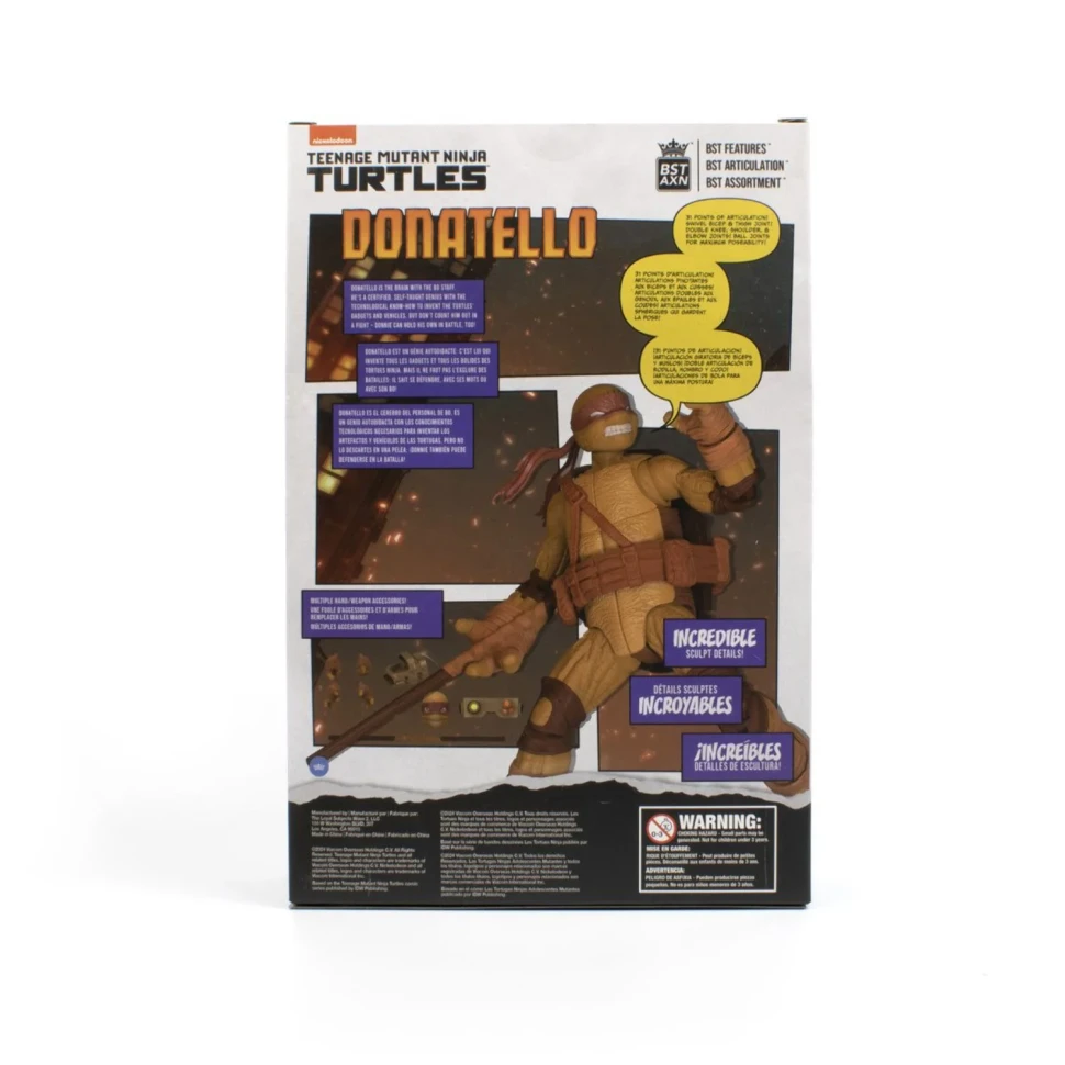 TMNT BST AXN + COMIC Wave 3 Donatello v2 Comic Book & Action Figure Set Turtles