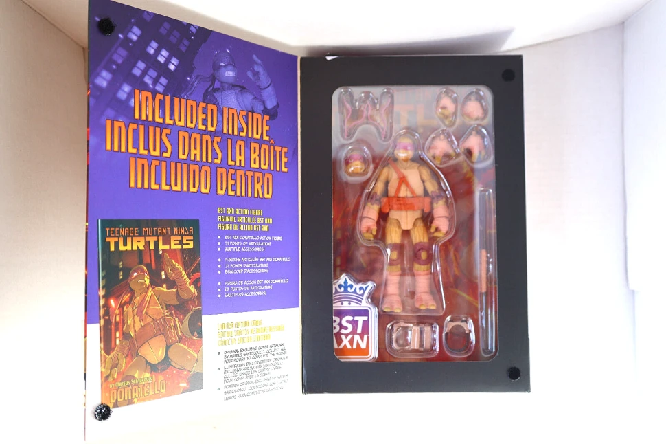 TMNT BST AXN + COMIC Wave 3 Donatello v2 Comic Book & Action Figure Set Turtles