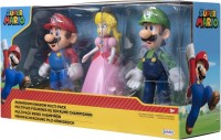 MARIO MUSHROOM KINGDOM DIORAMA SET LUIGI PRINCESS PEACH MARIO NINTENDO 4" 3 PACK 
