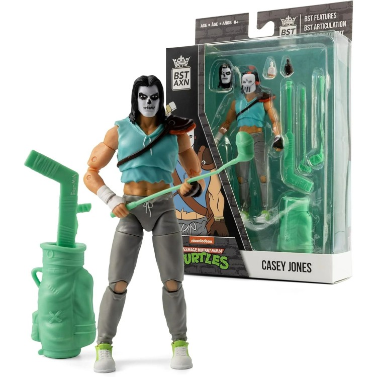 The Loyal Subjects BST AXN Teenage Mutant Ninja Turtles Casey Jones Skull Face 5" Action Figure with Accessories