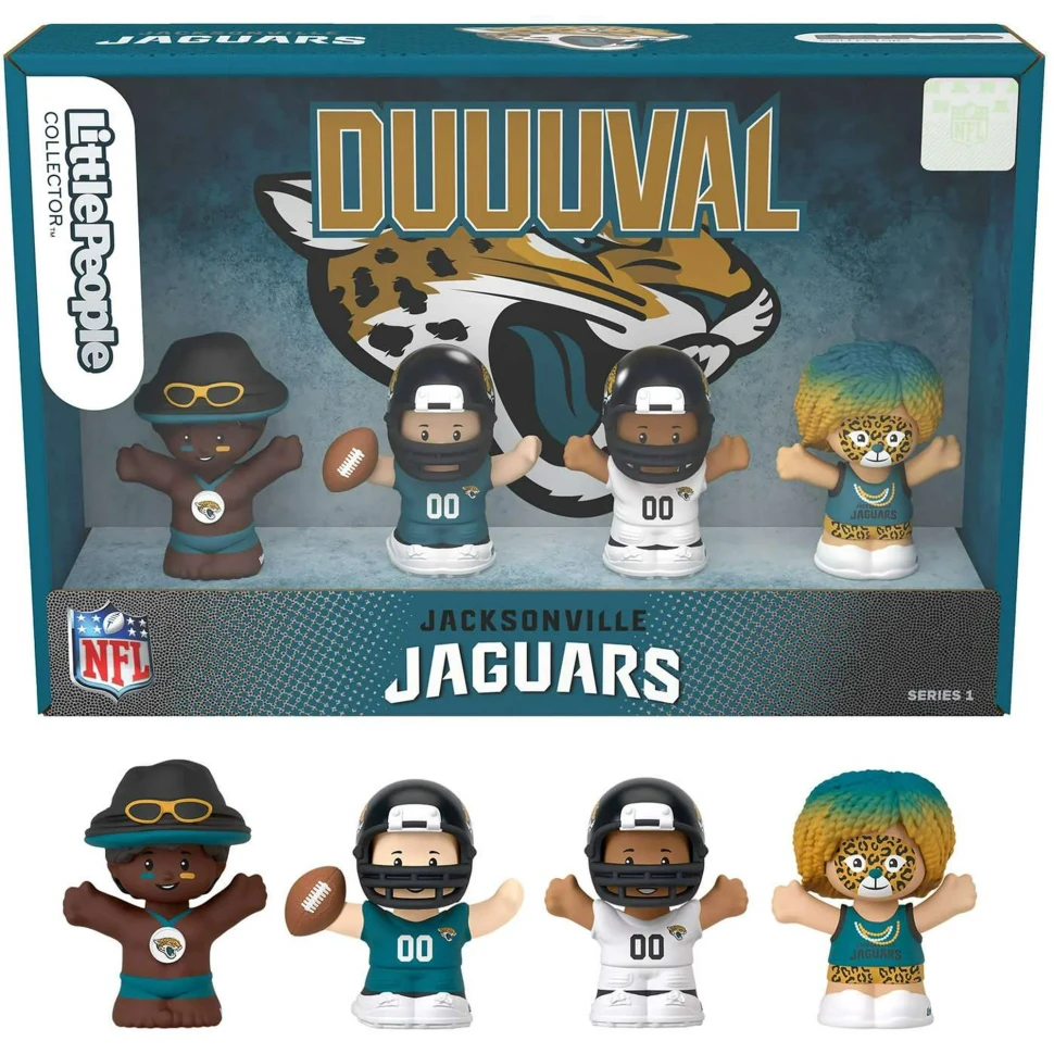 Little People x NFL Collector Jacksonville Jaguars Figure 4-Pack (Duuuval)