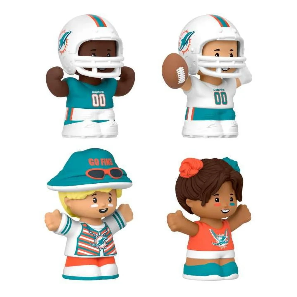 Fisher-Price Little People NFL Collector Miami Dolphins Figure 4-Pack