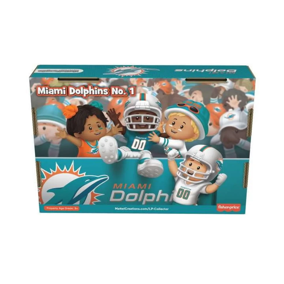 Fisher-Price Little People NFL Collector Miami Dolphins Figure 4-Pack