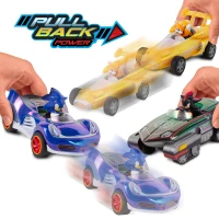 Sonic The Hedgehog Pullback Racers Sonic, Tails &amp; Shadow Vehicle 3-Pack (Special Color Edition)