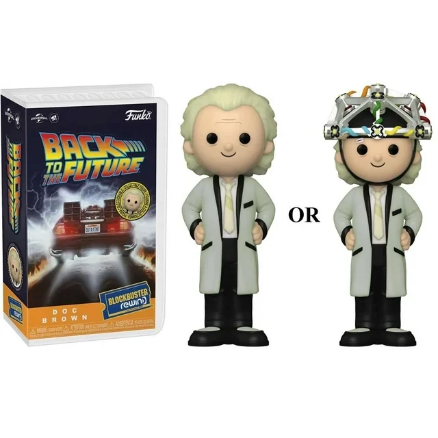 Funko Back to the Future Blockbuster Rewind Doc Brown Vinyl Figure 1 RANDOM Figure