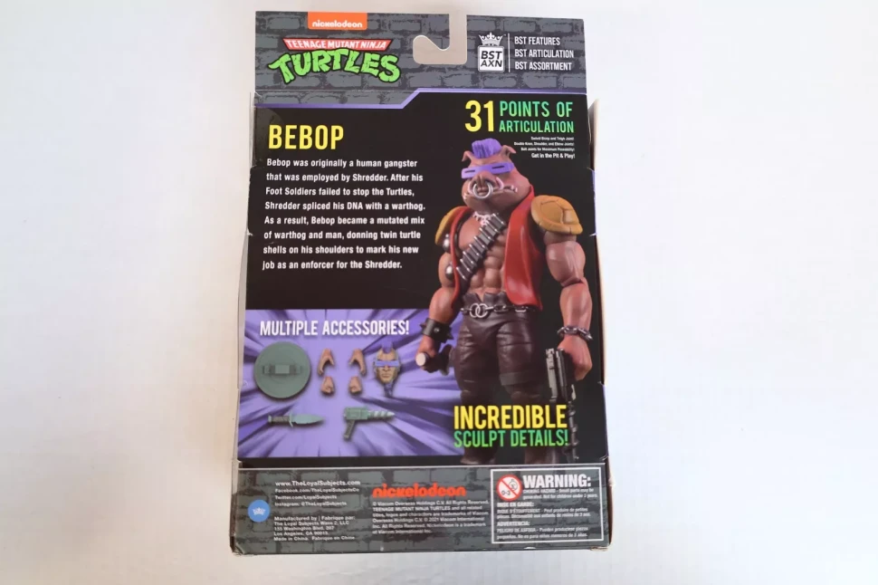 The Loyal Subjects BST AXN TMNT Wave 1 Bebop 5" Figure
