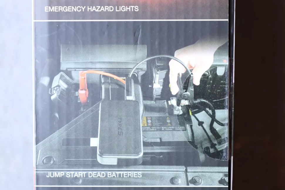 Jump Starter Truck Car with Power Bank Portable Type S, 12V W/LED Light, Display