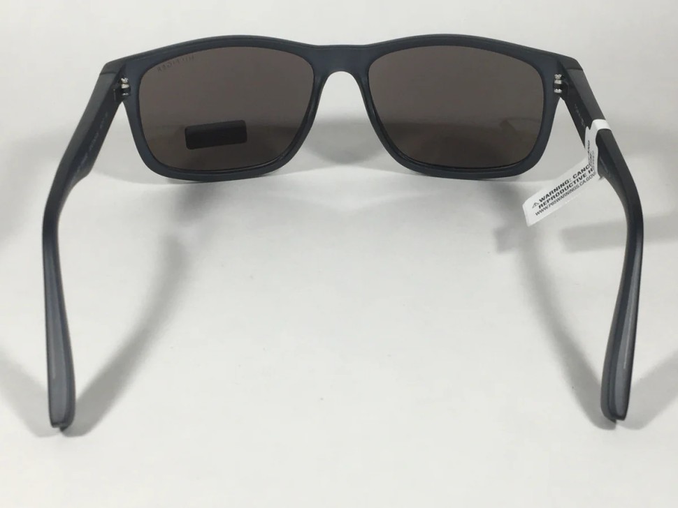 Tommy Hilfiger Saint Rectangular Sunglasses Blue Gray Frame Blue Flash Mirror Lens SAINT MP OM492