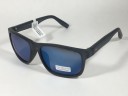 Tommy Hilfiger Saint Rectangular Sunglasses Blue Gray Frame Blue Flash Mirror Lens SAINT MP OM492