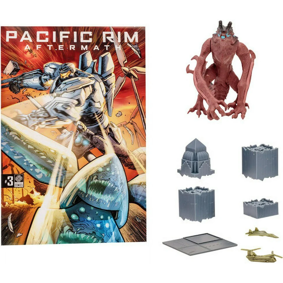 Pacific Rim Otachi Kaiju 4 Inch Action Figure Playset and Comic Book