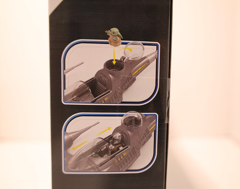 STAR WARS Mission Fleet Mando's N1 Starfighter Grogu & Mandalorian Figure