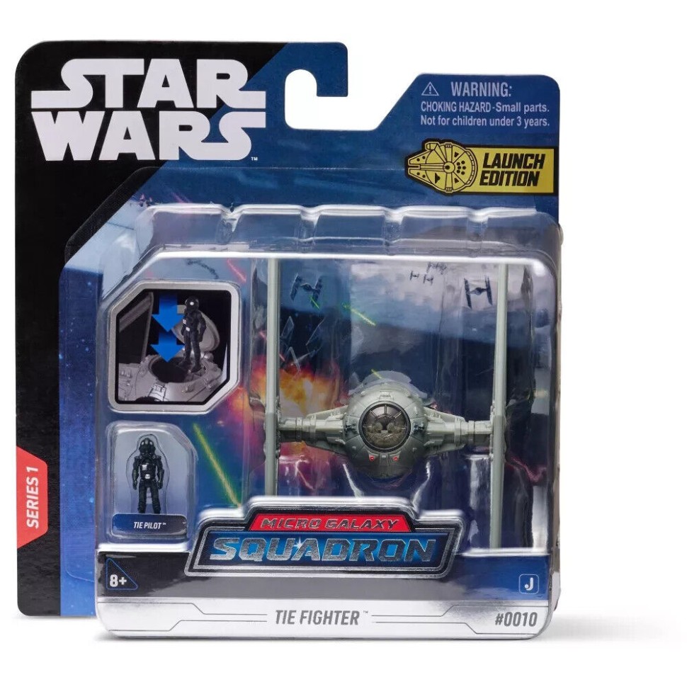 TIE Fighter & Pilot Star Wars Micro Galaxy Squadron Series 1 Launch Edition