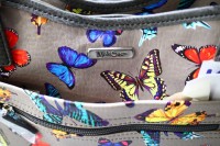 MultiSac Bag Butterfly Printed Faux Leather Bag