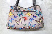 MultiSac Bag Butterfly Printed Faux Leather Bag