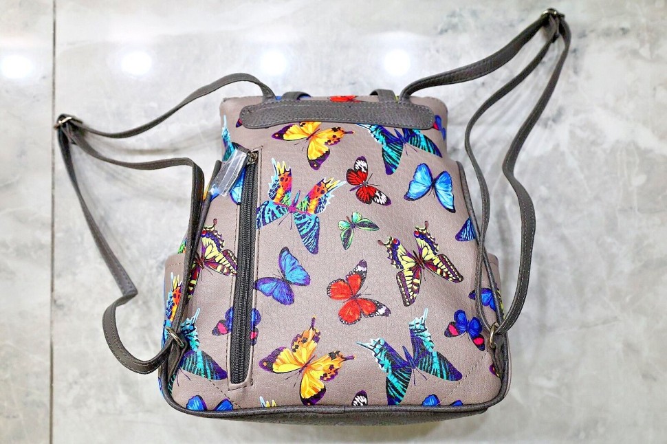 MultiSac Backpack Butterfly Bag Faux Leather Burst Major