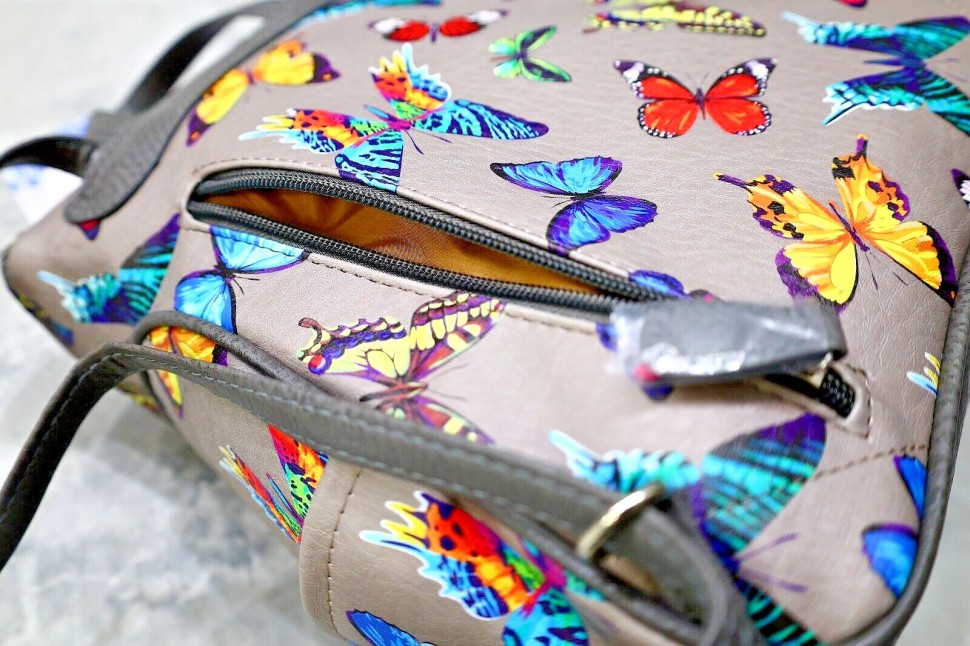 MultiSac Backpack Butterfly Bag Faux Leather Burst Major