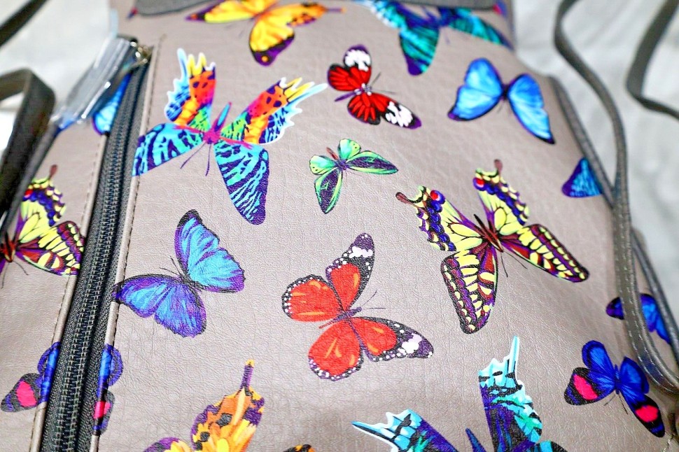MultiSac Backpack Butterfly Bag Faux Leather Burst Major