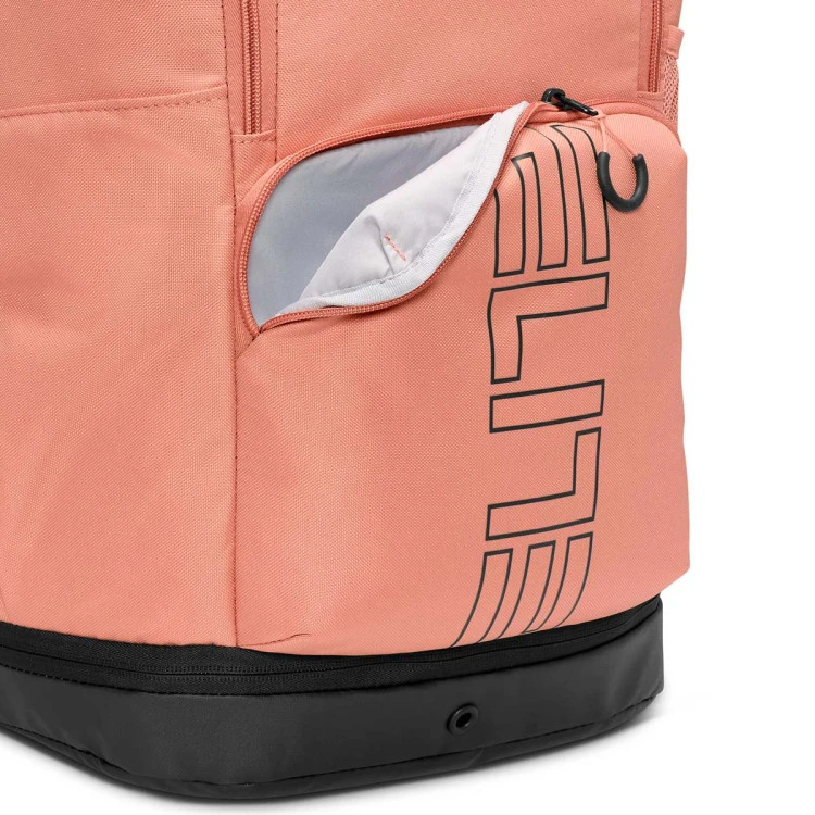 Nike Varsity Elite Hoops Backpack (32L) Rose Gold Black HM9965 688 - Image 7