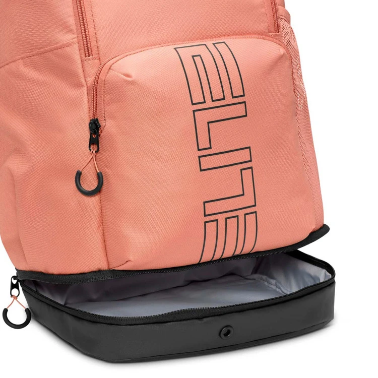 Nike Varsity Elite Hoops Backpack (32L) Rose Gold Black HM9965 688 - Image 5