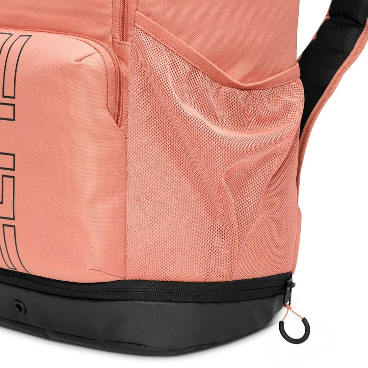 Nike Varsity Elite Hoops Backpack (32L) Rose Gold Black HM9965 688 - Image 3
