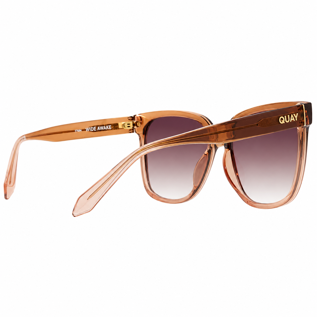 QUAY WIDE AWAKE, Coffee Rose Sunglasses, Oversized Designer Eyewear - Image 2