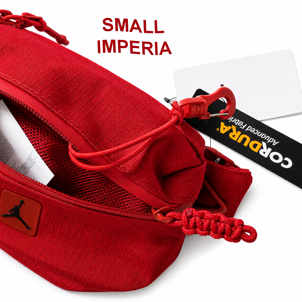 Jordan Jumpman Crossbody Bag Waist RED Cordura Fabric MA0901 B5P Fanny Pack - Image 8