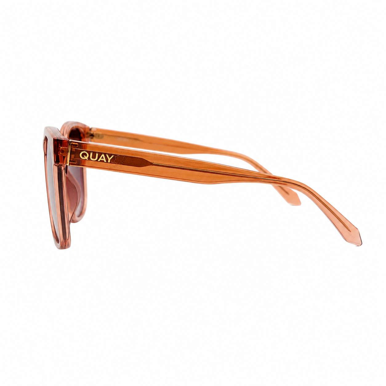 QUAY WIDE AWAKE, Coffee Rose Sunglasses, Oversized Designer Eyewear - Image 4