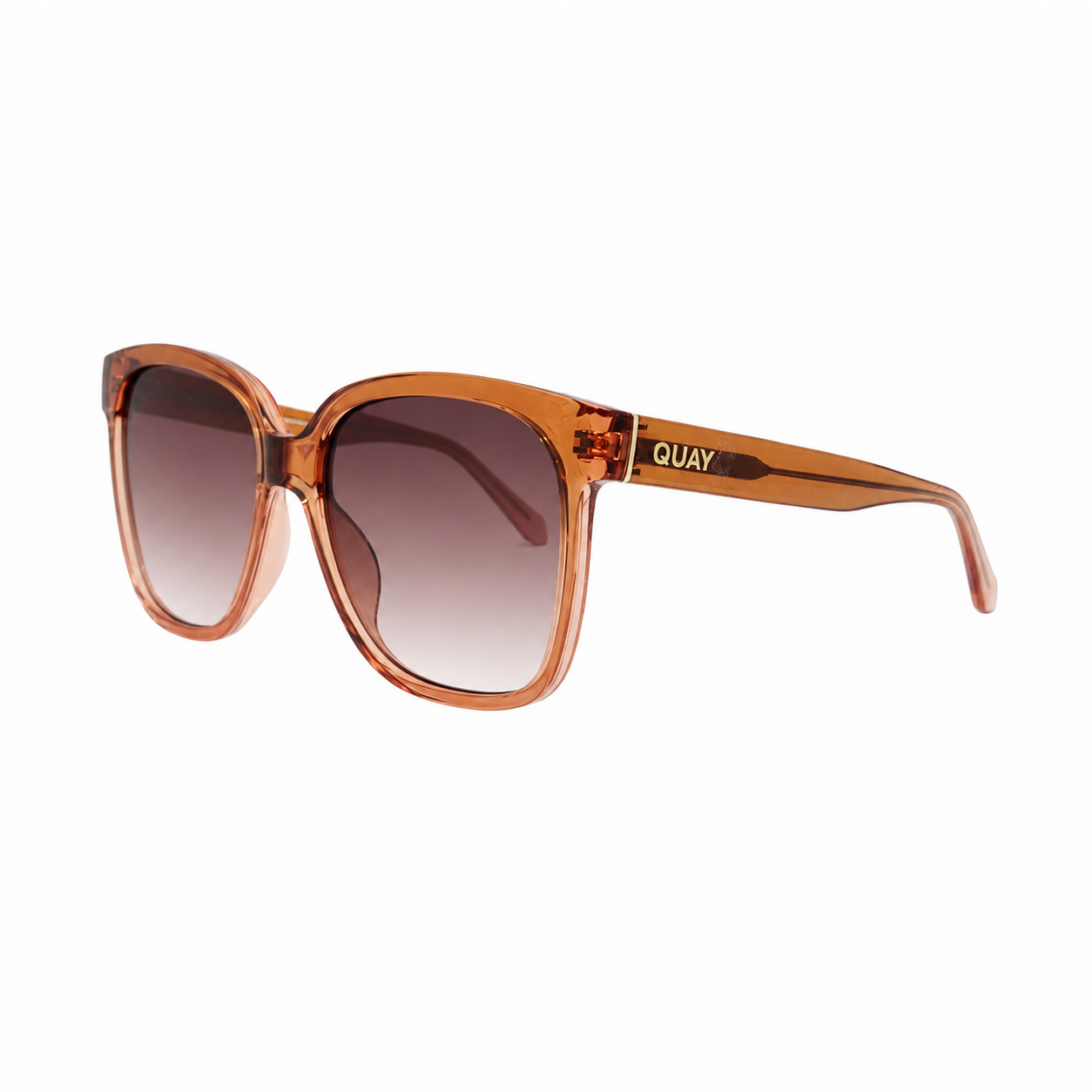 QUAY WIDE AWAKE, Coffee Rose Sunglasses, Oversized Designer Eyewear