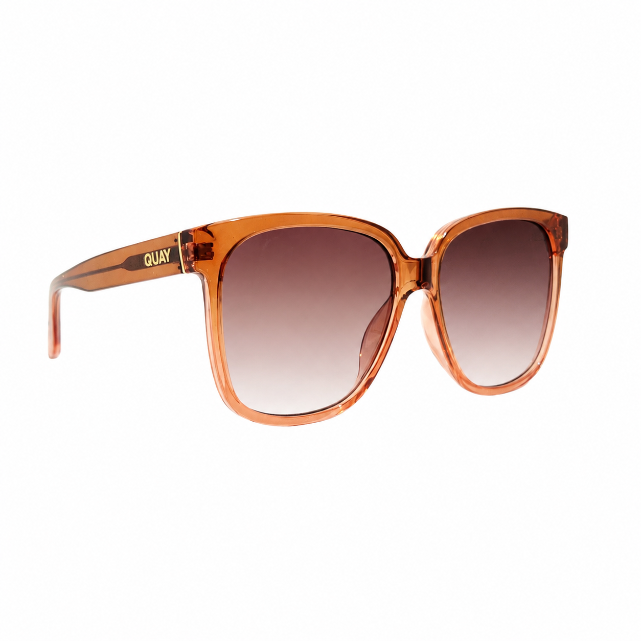 QUAY WIDE AWAKE, Coffee Rose Sunglasses, Oversized Designer Eyewear - Image 13