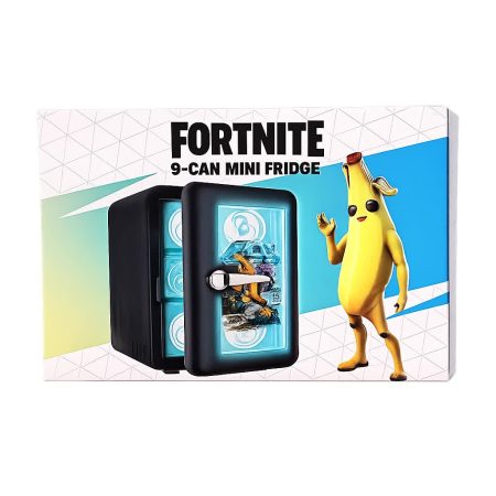 Epic Games Fortnite Mini Fridge 9-Can Peely Cooling Collector Edition Gamer Gift